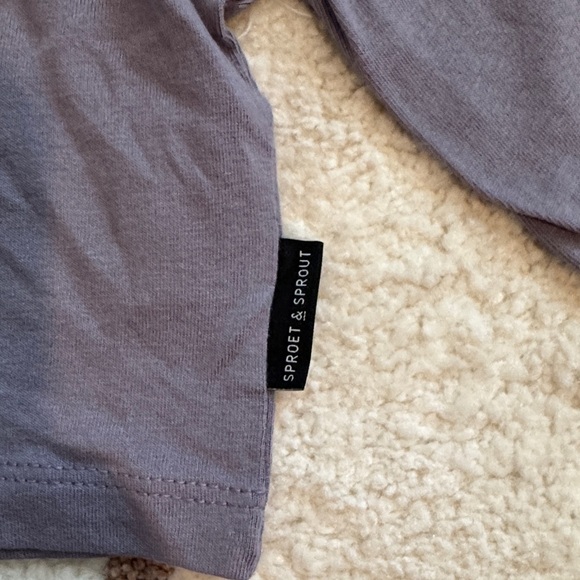 Lavender Ruffle Long-Sleeve Tee - Picture 4 of 6